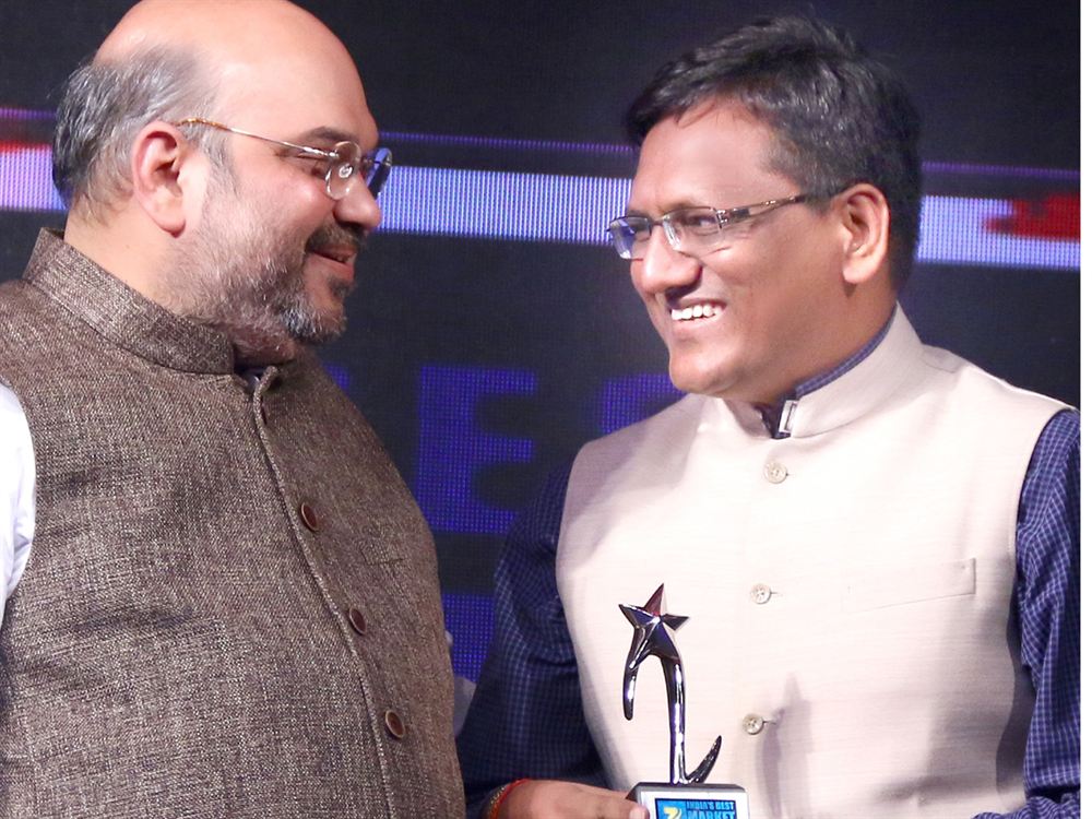 Ashok Mittal being honoured by Shri Amit Shah